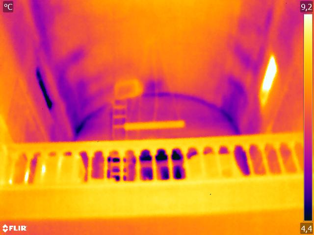 Infiltration d'eau localisée par thermographie infrarouge