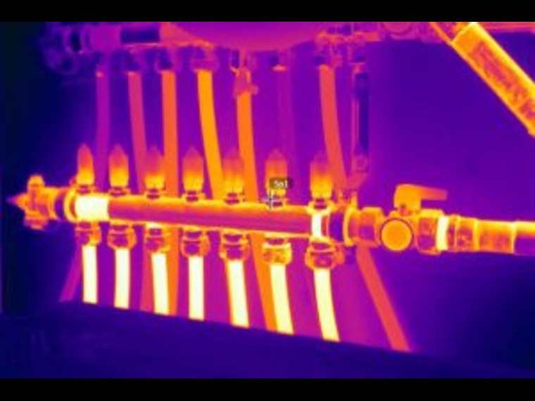 inspection de plancher radiant par thermographie