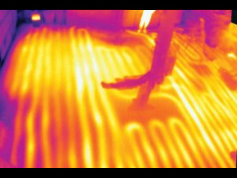 inspection de plancher radiant par thermographie