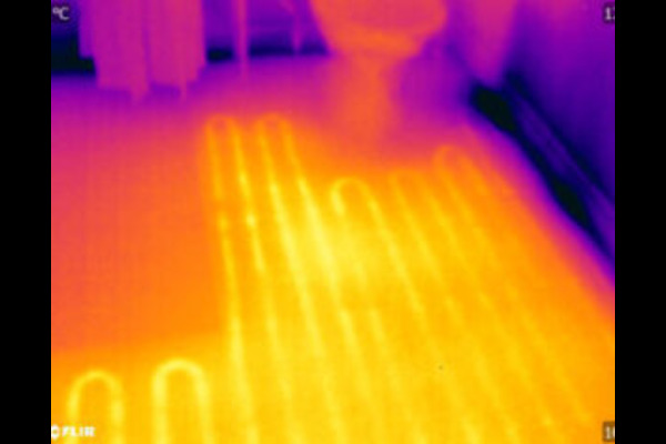 plancher radiant par thermographie